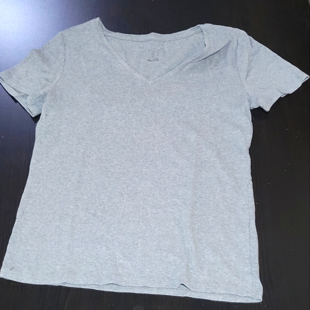 Plain V Neck T-shirt